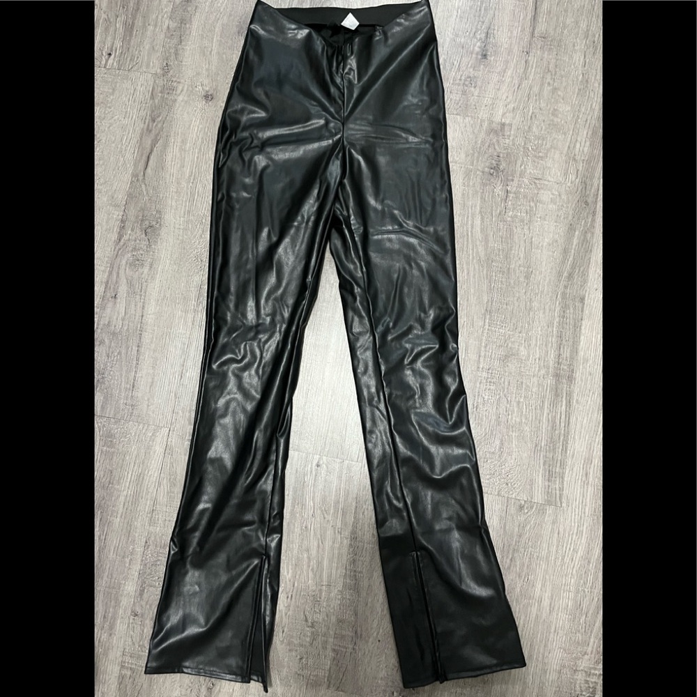 H&M Pleather Pants size US 4
